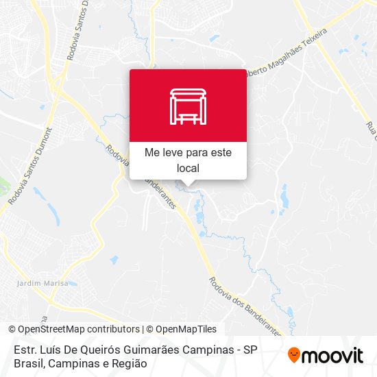 Estr. Luís De Queirós Guimarães Campinas - SP Brasil mapa
