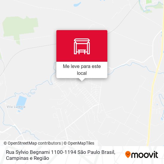 Rua Sylvio Begnami 1100-1194 São Paulo Brasil mapa