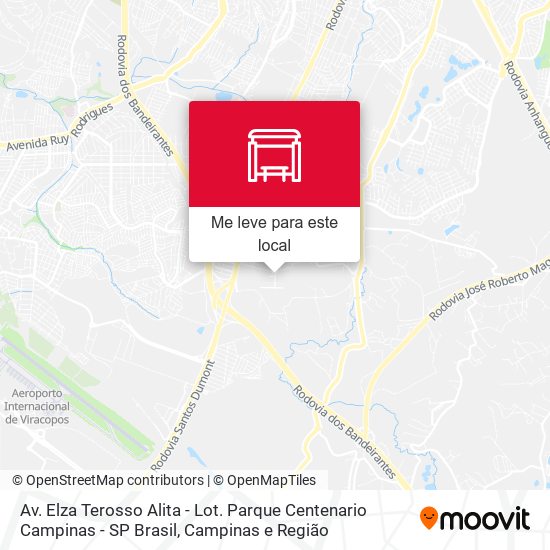 Av. Elza Terosso Alita - Lot. Parque Centenario Campinas - SP Brasil mapa