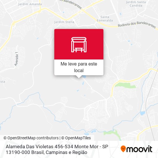 Alameda Das Violetas 456-534 Monte Mor - SP 13190-000 Brasil mapa