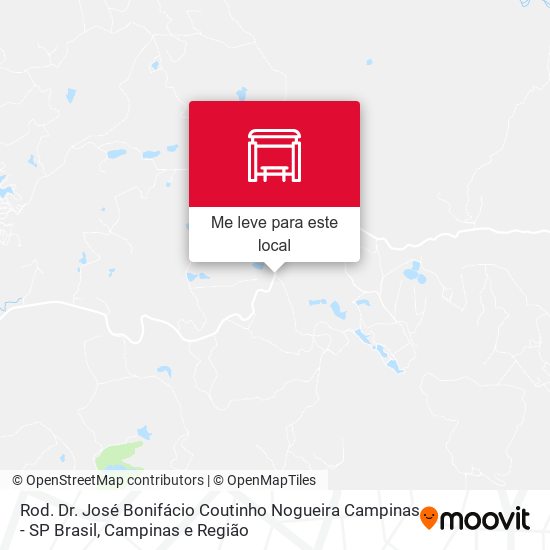 Rod. Dr. José Bonifácio Coutinho Nogueira Campinas - SP Brasil mapa