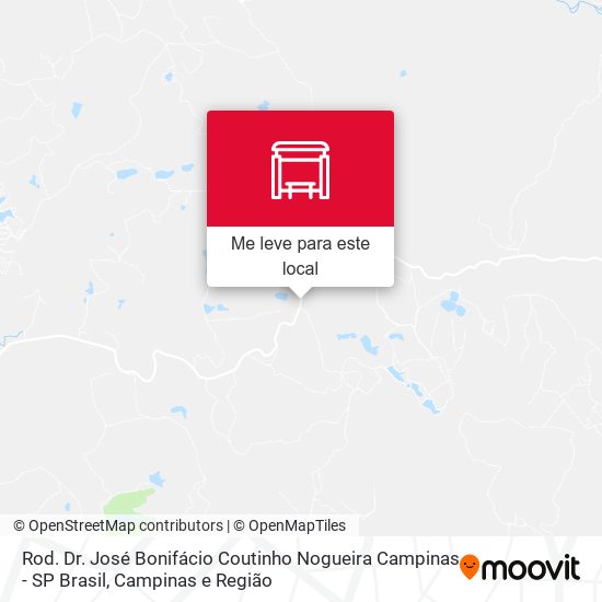 Rod. Dr. José Bonifácio Coutinho Nogueira Campinas - SP Brasil mapa