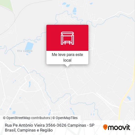 Rua Pe Antônio Vieira 3566-3626 Campinas - SP Brasil mapa
