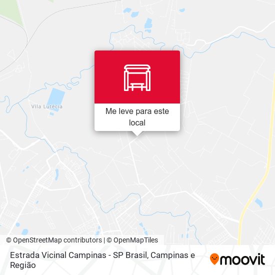 Estrada Vicinal Campinas - SP Brasil mapa