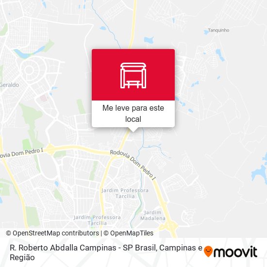 R. Roberto Abdalla Campinas - SP Brasil mapa