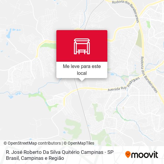 R. José Roberto Da Silva Quitério Campinas - SP Brasil mapa