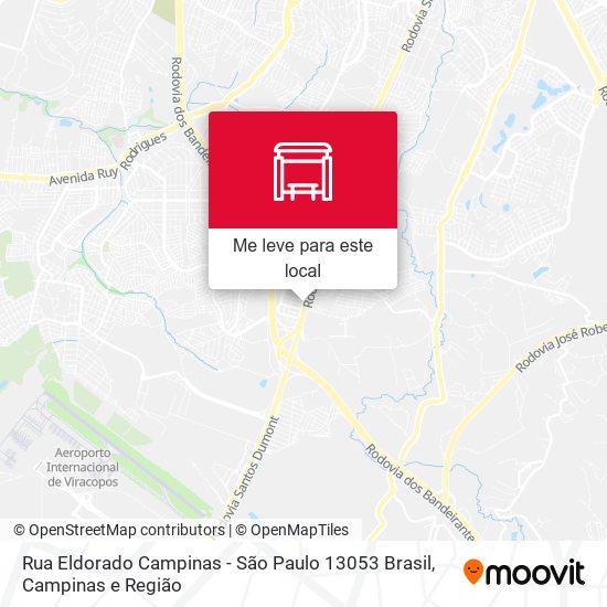 Rua Eldorado Campinas - São Paulo 13053 Brasil mapa