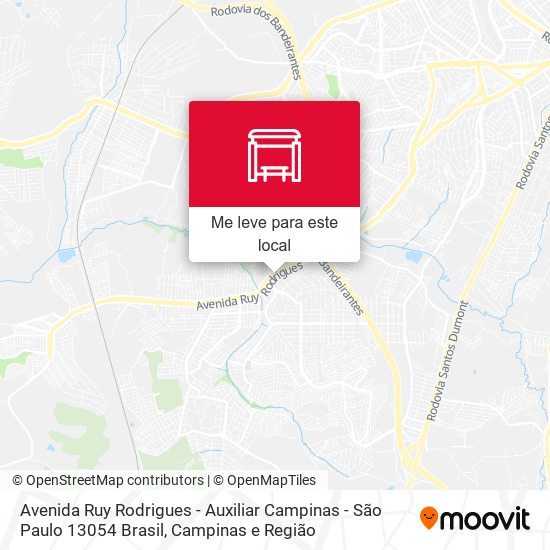 Avenida Ruy Rodrigues - Auxiliar Campinas - São Paulo 13054 Brasil mapa