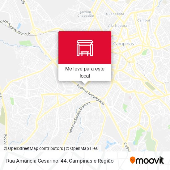 Rua Amância Cesarino, 44 mapa