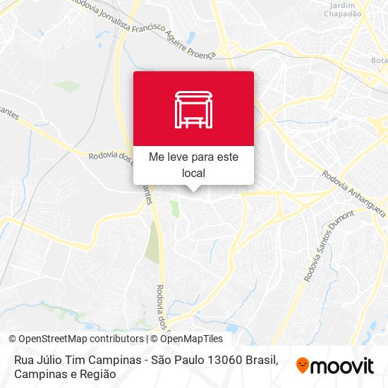 Rua Júlio Tim Campinas - São Paulo 13060 Brasil mapa