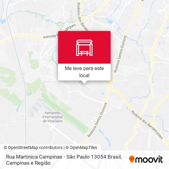 Rua Martinica Campinas - São Paulo 13054 Brasil mapa
