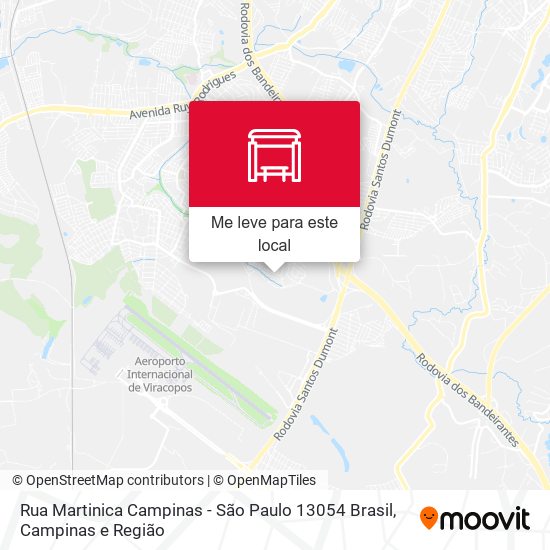Rua Martinica Campinas - São Paulo 13054 Brasil mapa