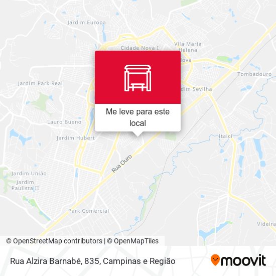 Rua Alzira Barnabé, 835 mapa