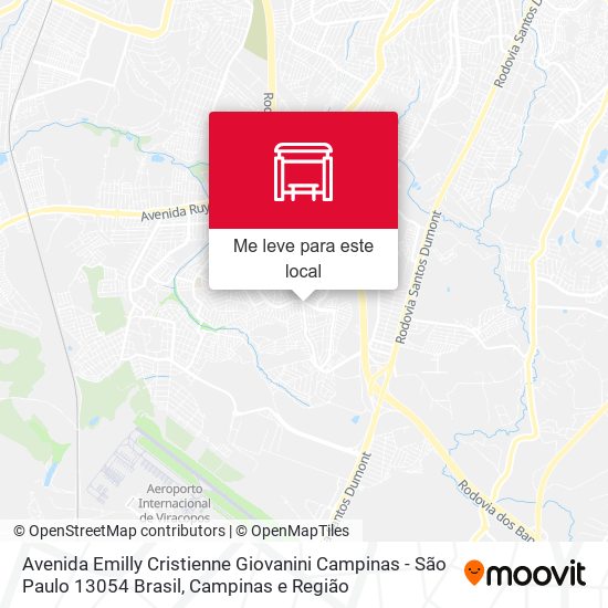 Avenida Emilly Cristienne Giovanini Campinas - São Paulo 13054 Brasil mapa