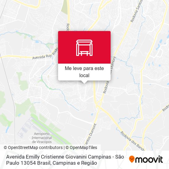 Avenida Emilly Cristienne Giovanini Campinas - São Paulo 13054 Brasil mapa