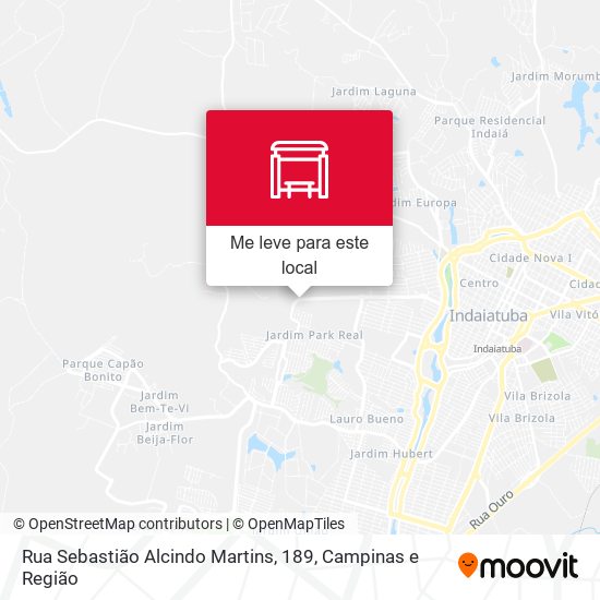 Rua Sebastião Alcindo Martins, 189 mapa