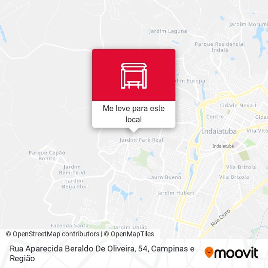 Rua Aparecida Beraldo De Oliveira, 54 mapa