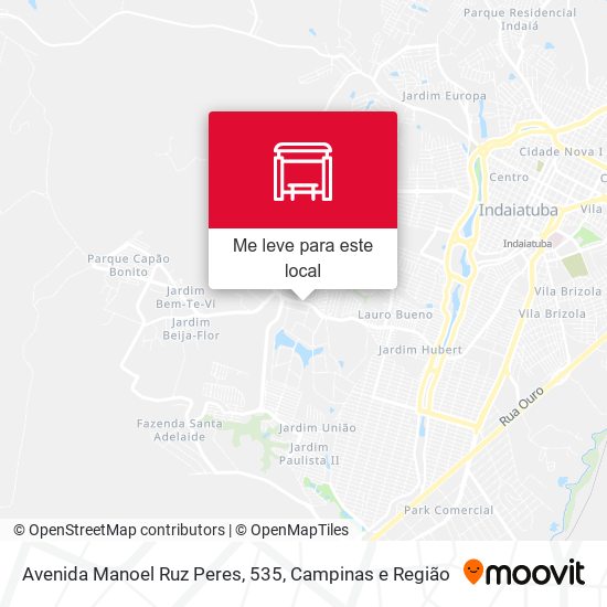 Avenida Manoel Ruz Peres, 535 mapa