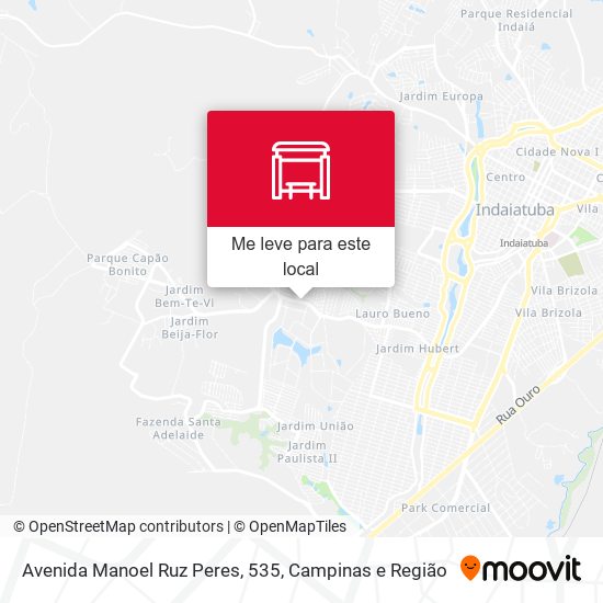 Avenida Manoel Ruz Peres, 535 mapa