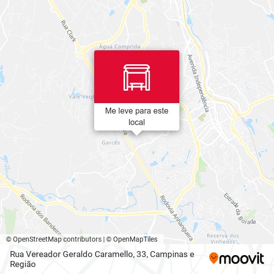 Rua Vereador Geraldo Caramello, 33 mapa