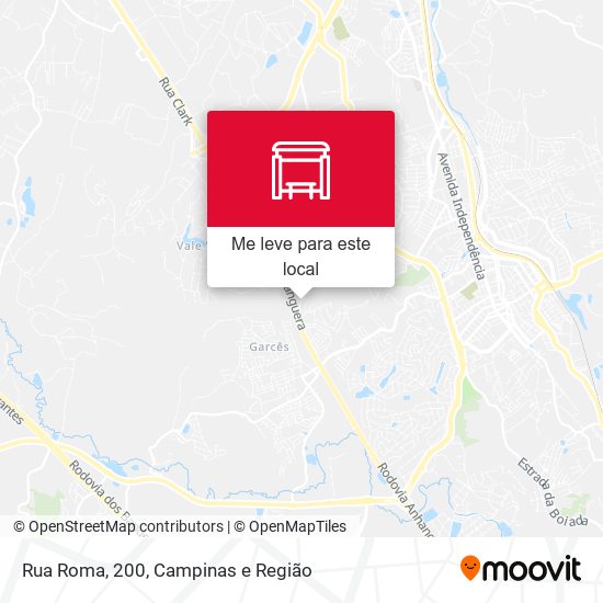 Rua Roma, 200 mapa