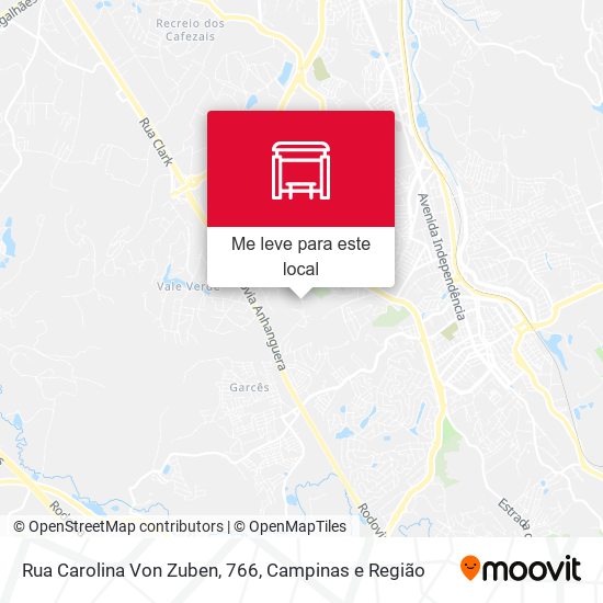 Rua Carolina Von Zuben, 766 mapa