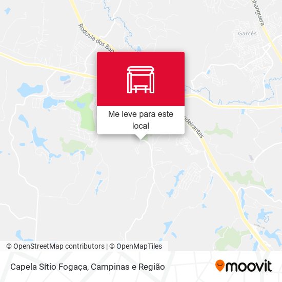 Capela Sítio Fogaça mapa