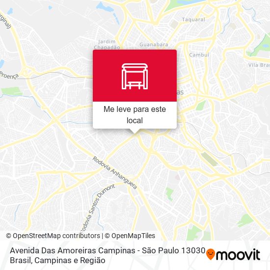 Avenida Das Amoreiras Campinas - São Paulo 13030 Brasil mapa