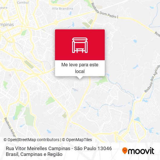 Rua Vitor Meirelles Campinas - São Paulo 13046 Brasil mapa