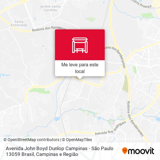 Avenida John Boyd Dunlop Campinas - São Paulo 13059 Brasil mapa