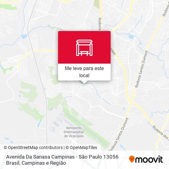 Avenida Da Sanasa Campinas - São Paulo 13056 Brasil mapa