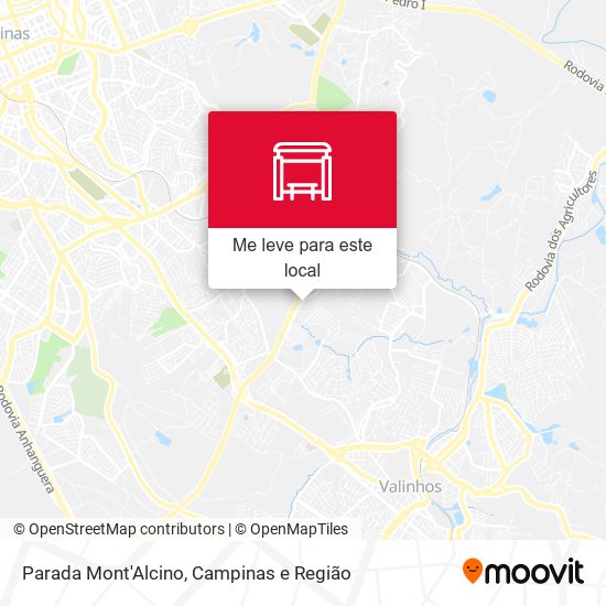 Parada Mont'Alcino mapa