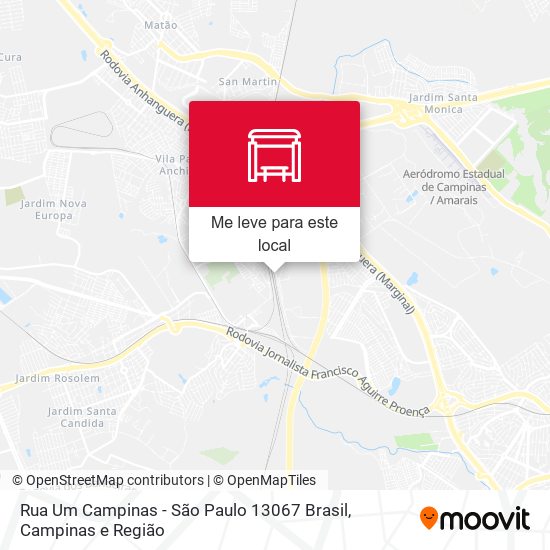 Rua Um Campinas - São Paulo 13067 Brasil mapa