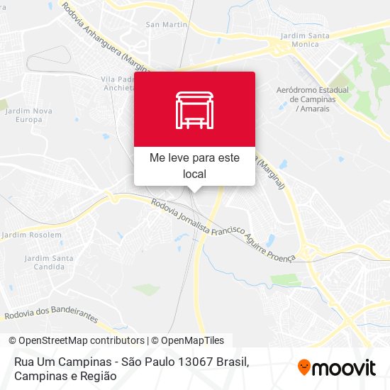 Rua Um Campinas - São Paulo 13067 Brasil mapa