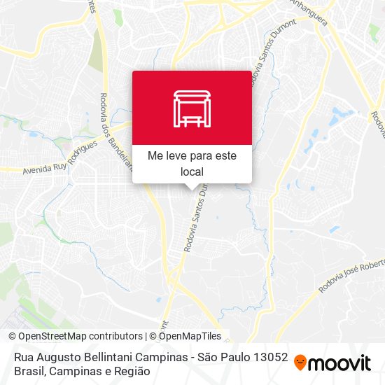 Rua Augusto Bellintani Campinas - São Paulo 13052 Brasil mapa