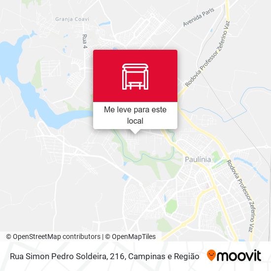 Rua Simon Pedro Soldeira, 216 mapa