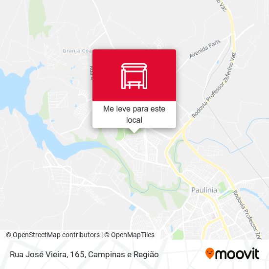 Rua José Vieira, 165 mapa