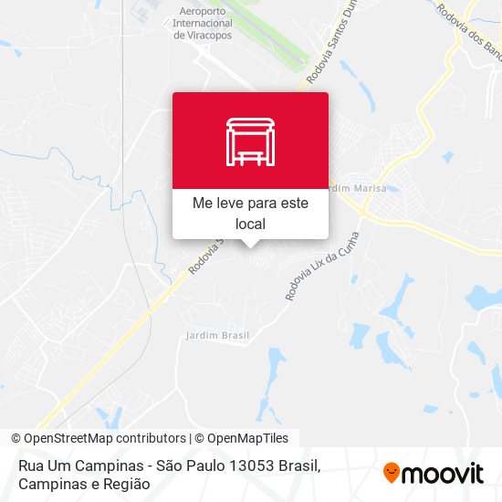 Rua Um Campinas - São Paulo 13053 Brasil mapa
