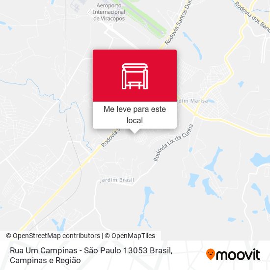 Rua Um Campinas - São Paulo 13053 Brasil mapa