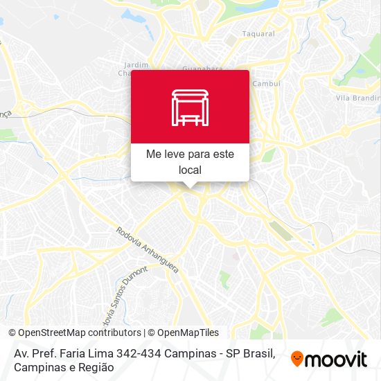 Av. Pref. Faria Lima 342-434 Campinas - SP Brasil mapa