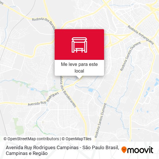 Avenida Ruy Rodrigues Campinas - São Paulo Brasil mapa