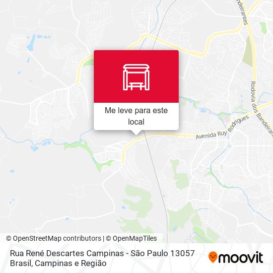 Rua René Descartes Campinas - São Paulo 13057 Brasil mapa