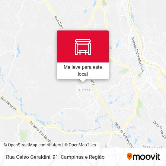 Rua Celso Geraldini, 91 mapa