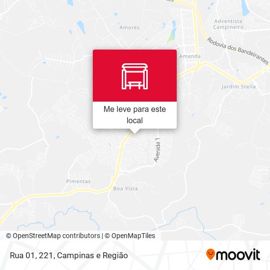 Rua 01, 221 mapa