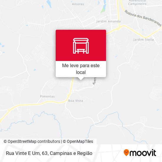 Rua Vinte E Um, 63 mapa