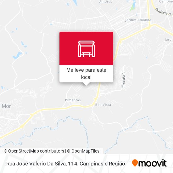 Rua José Valério Da Silva, 114 mapa