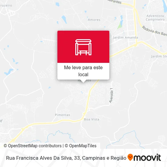 Rua Francisca Alves Da Silva, 33 mapa
