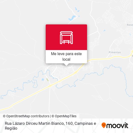 Rua Lázaro Dirceu Martin Bianco, 160 mapa