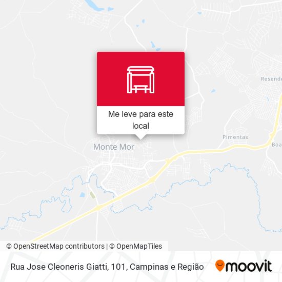 Rua Jose Cleoneris Giatti, 101 mapa