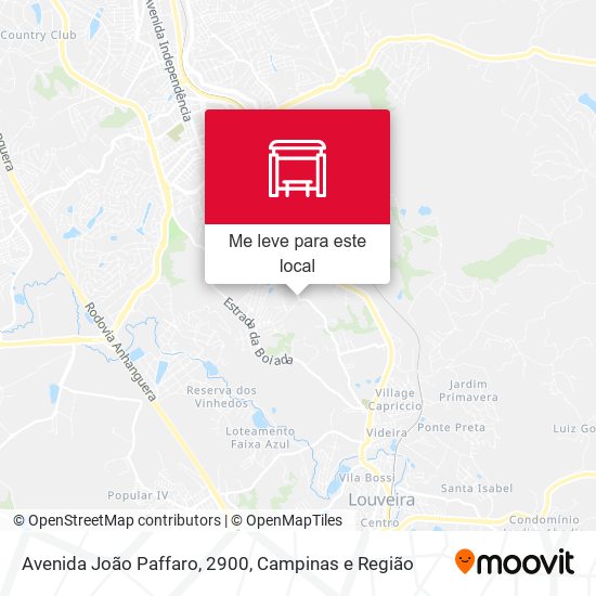 Avenida João Paffaro, 2900 mapa